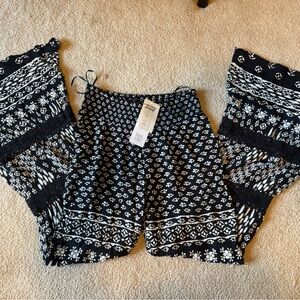 Patron’s of Peace NWT Size XS Black Flare Pants, Style AP 0768